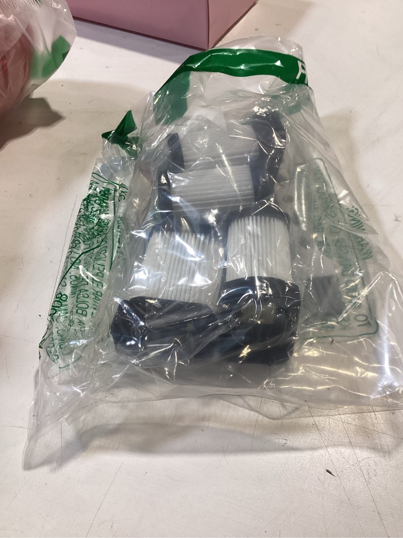 Condition photo showing As Is for replacement vacuum filters compatible with shark wandvac cordless hand vacuum wv401 wv410co wv401bl wv401pk wv403br wv410pr wv410bl wv410gn wv410tl - fabric filters compare to part xffwv400-4 pack