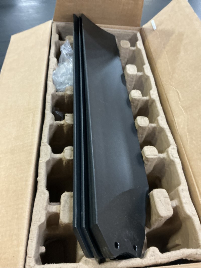 Condition photo showing Good Condition for  harbor breeze reidsport 44-in matte black with matte black blades led covered outdoor