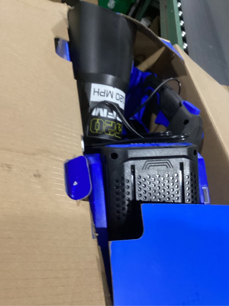 Condition photo showing As Is for kobalt gen4 40-volt 520-cfm brushless handheld cordless electric leaf blower