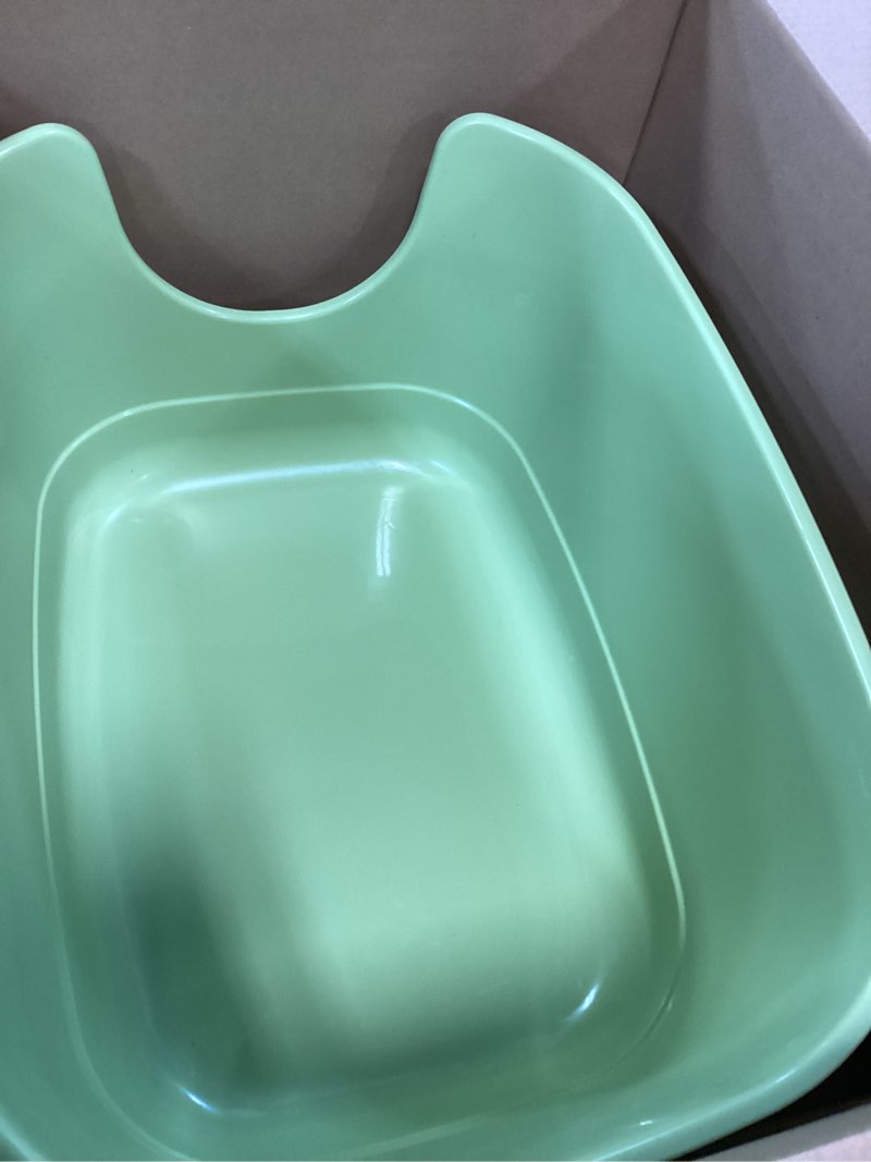 Condition photo showing As Is for Similar Extra Large Cat Litter Box with High Sides,Cats Boxes for Indoor Cats,Cat Litter Pan for Kitty,Litter Box with Low Entry,Easy to Clean,Anti-Splashing,23.6\" x15.7\" x5.9\" (Green)