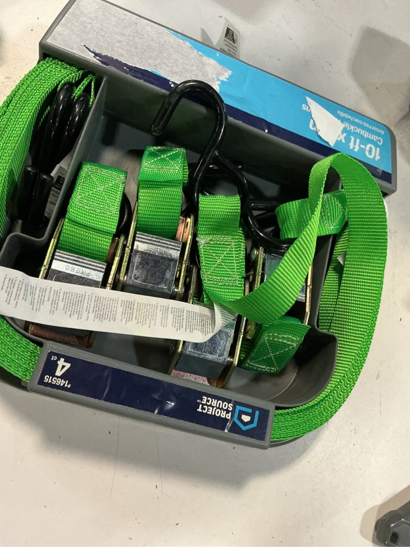 Condition photo showing Good Condition for smartstraps 1-in x 10-ft cam tie down with j-hook 900-lb break strength (4-pack)