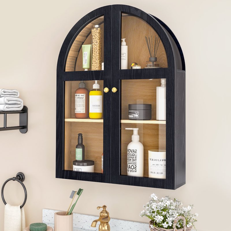 31.5" arched wall cabinet
