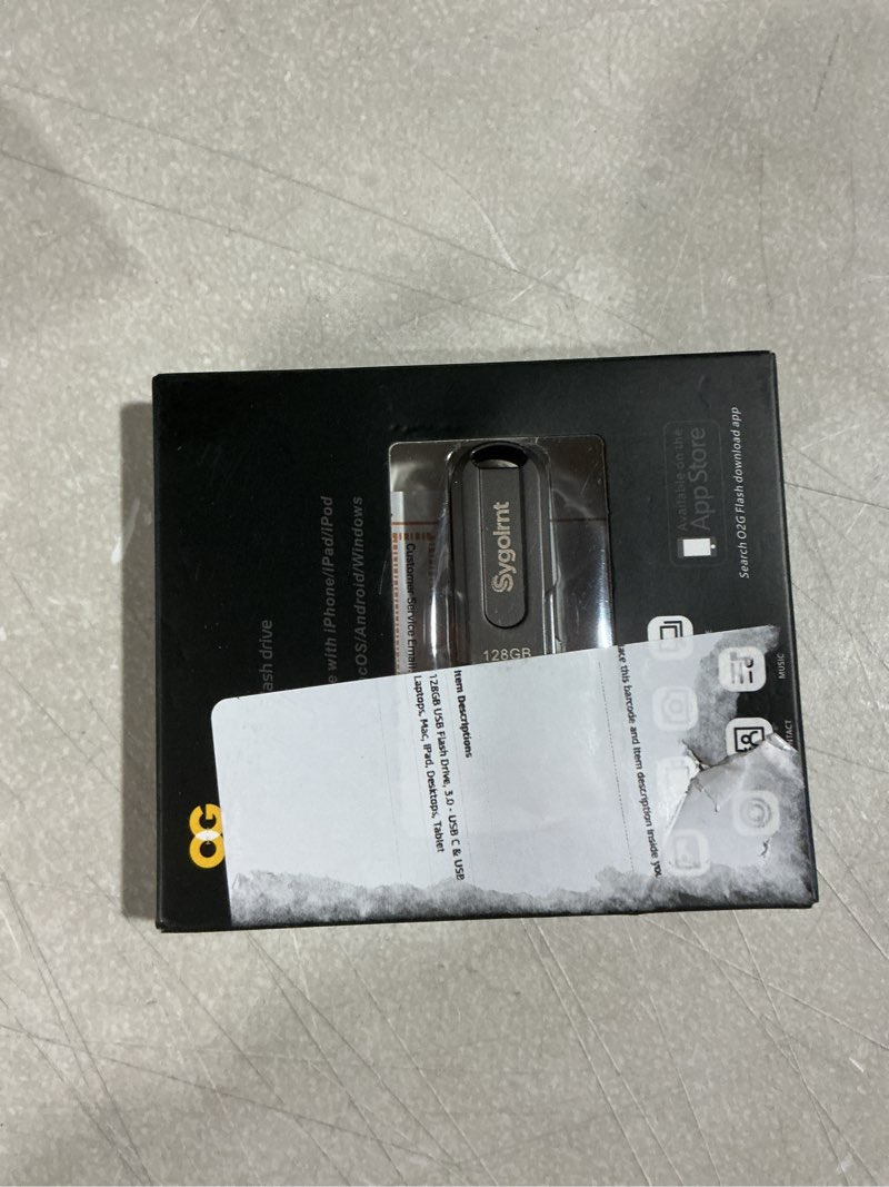 Condition photo showing Good Condition for 128GB USB Flash Drive, 3.0 - USB C & USB A 2-in-1 Memory Stick, Jump Drive with Keychain, Storage Photos Thumb Drives for iPhone 17/16/15, Android Phones, Laptops, Mac, iPad, Desktops, Tablet