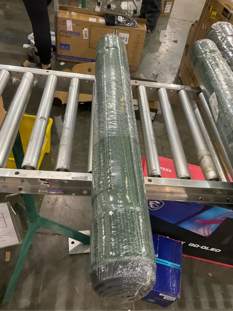 Condition photo showing New/Like New for OLANLY Front Door Mat Indoor Outdoor Entrance, Waterproof All-Season, All-Weather Doormat, Sturdy Natural Rubber, Fade Resistant, Low Profile, Easy Clean Patio Porch Entryway Mat, 47x32, Green Green Classic Border Rectangular 47" x 32"