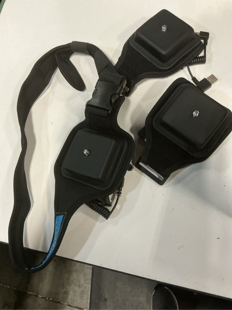 Condition photo showing As Is for rebuff reality trackstrap plus vive ultimate tracker straps – compatible for vive tracker 2.0, 3.0, tundra tracker – dance dash, vrchat full body tracking, 20+ hour playtime, trackers sold separately