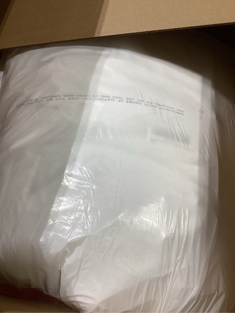 Condition photo showing Good Condition for Masaca White Ruffled Oversized King Bedspread 128\"x120\",Stone-Washed Microfiber Shabby Farmhouse Kin