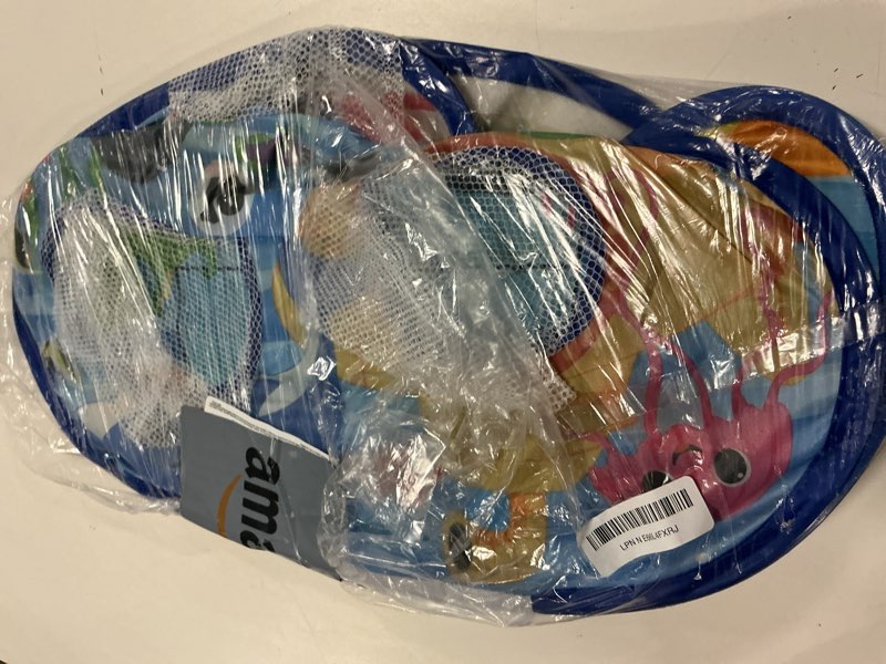 Condition photo showing Good Condition for toy life toddler outdoor toys for kids ages 4-8, bean bag toss, outside yard games for kids cornhole, indoor lawn backyard games birthday family party toddler game, gift for boys 3 4 5 6 7 blue shark bean bag game for kids