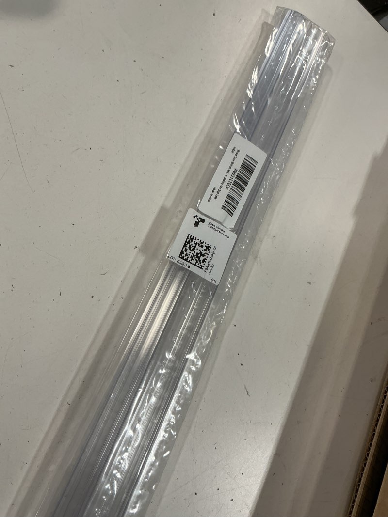 Condition photo showing Good Condition for KOLAKO Shower Door Seal, 3PCS x 39.37 Inch Glass Door Sweep for 3/8Inch Frameless Shower Doors Side Seal Strip U-Type Waterproof Sealing Jam to Stop Leak Clear 3/8''(10mm)- For Door Side