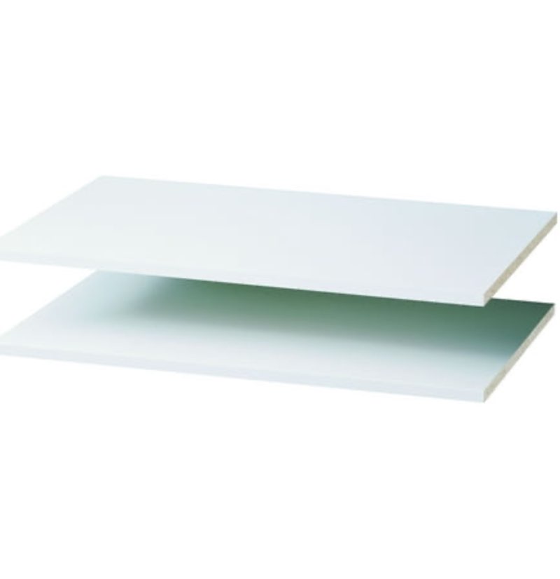Easy Track Closet RS1436ON 35  White Shelves  2 Count
