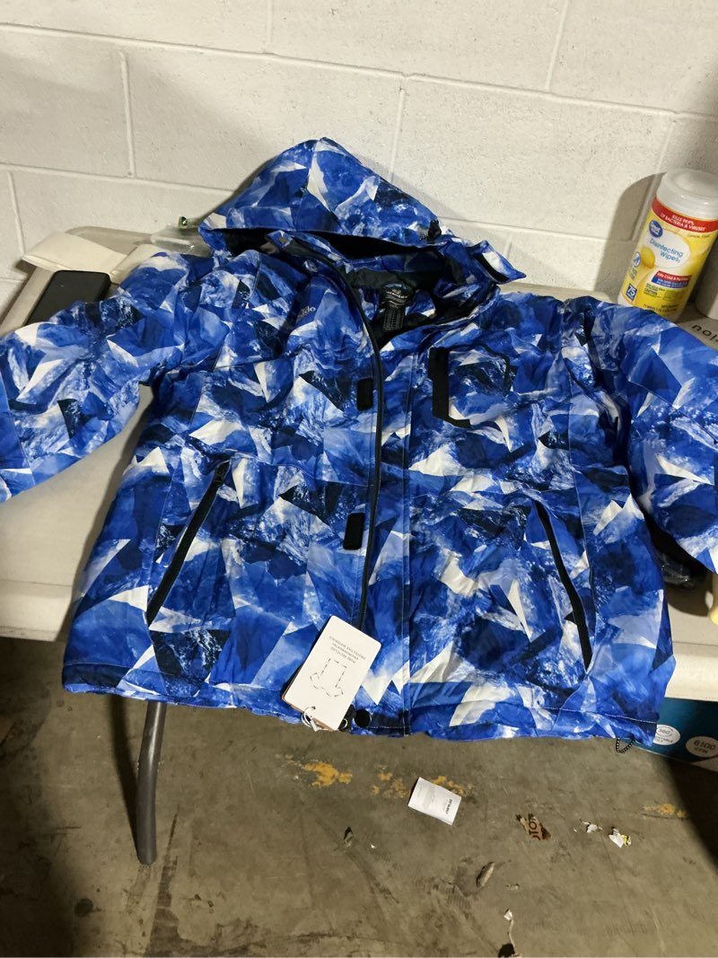 Condition photo showing Good Condition for wantdo men's mountain waterproof ski jacket windproof rain jacket winter warm hooded coat, size m