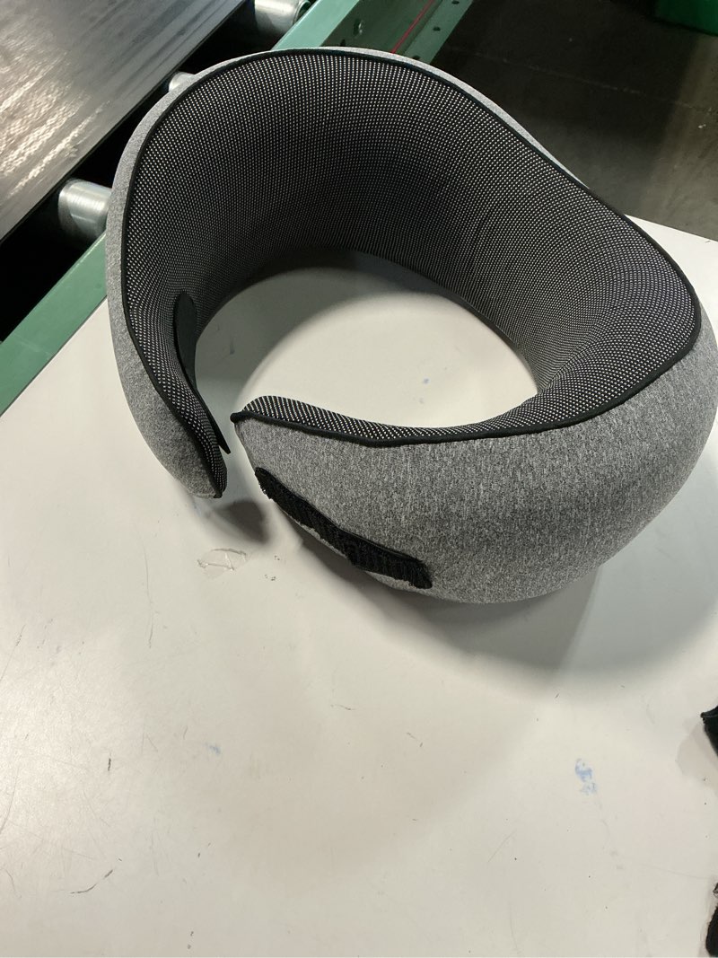 Condition photo showing New/Like New for travel neck pillow for airplane, adults memory foam neck pillow, ergonomic 360° neck support for airplane car travel home office sleep, packable compact portable turtle pillows?grey?