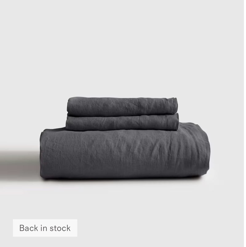 quince european linen sheet  ( full)