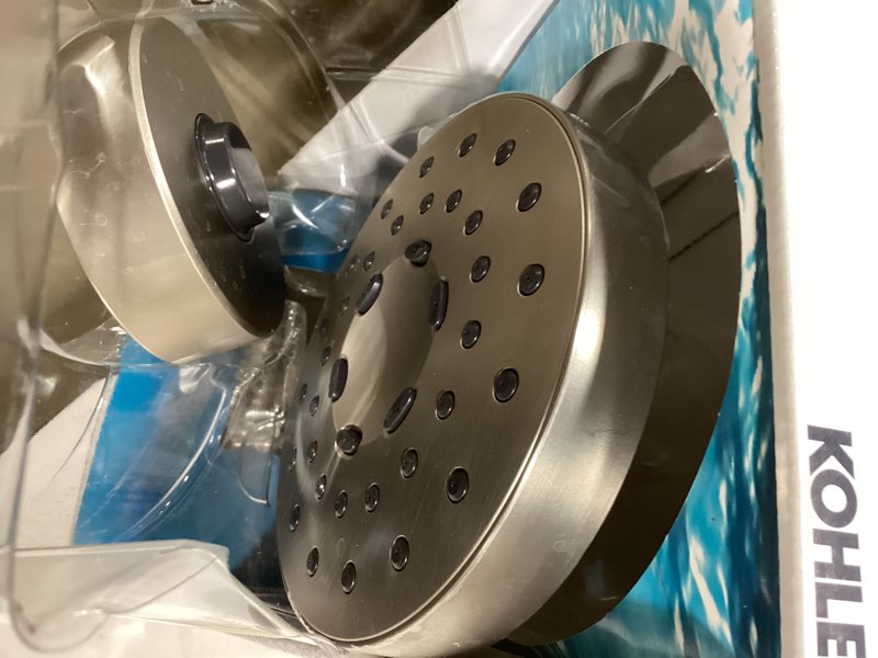 Condition photo showing Good Condition for KOHLER Premise 3 -Spray Brushed Nickel 6-in Round Shower Head with Handheld Combo 1.75