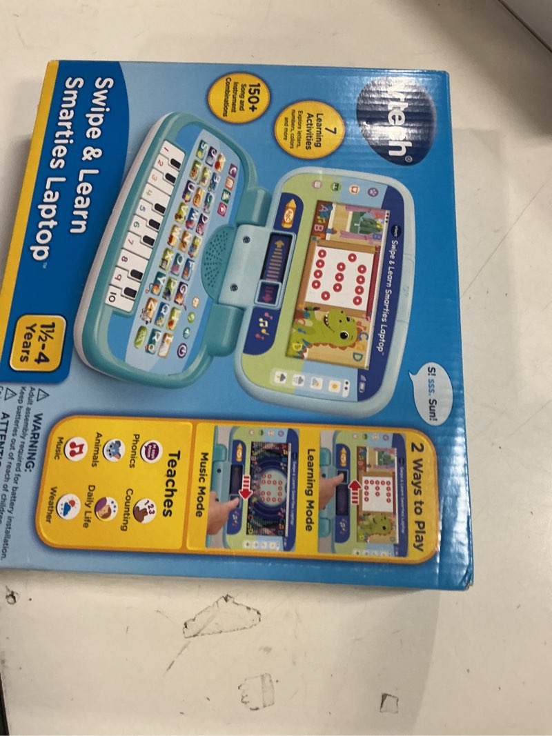 Condition photo showing New/Like New for VTech Swipe and Learn Smarties Laptop, Blue