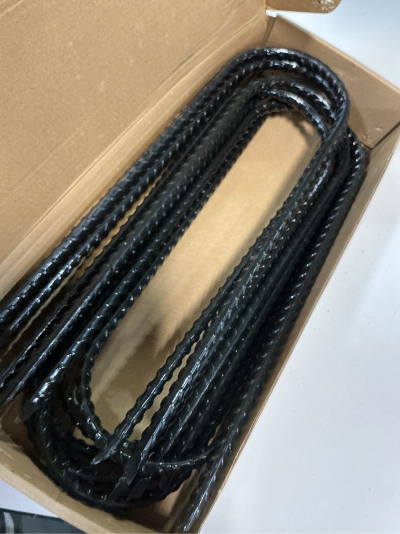 Condition photo showing Good Condition for 12 Pack Trampolines Wind Stakes, 12-Inch Extra Heavy Duty U Shaped Coated Rebar Stake Safety Ground Anchors Steel Trampoline Anchors for Huge Garden Decoration