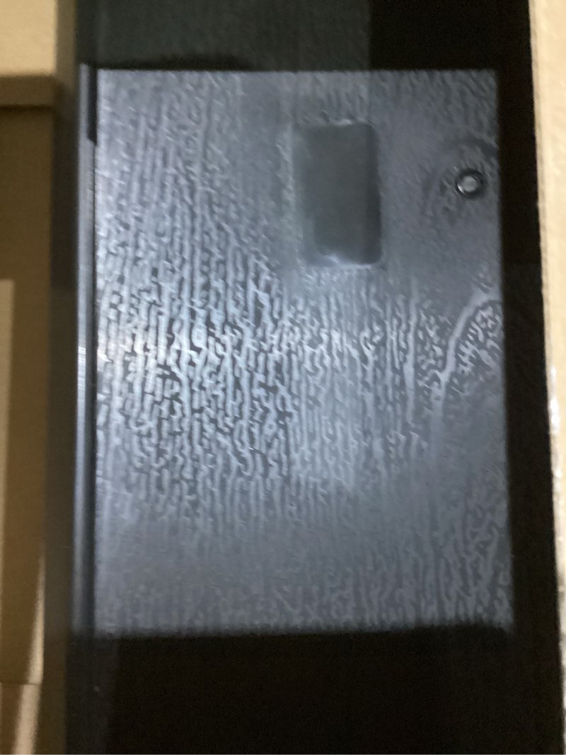 Condition photo showing As Is for 3 Pack Black Serving Tray with Handles 20.5"x13.4" Large Plastic Rectangular Ottoman Multi Purpose Kitchen Food Tray for Coffee Table, Restaurant, Parties