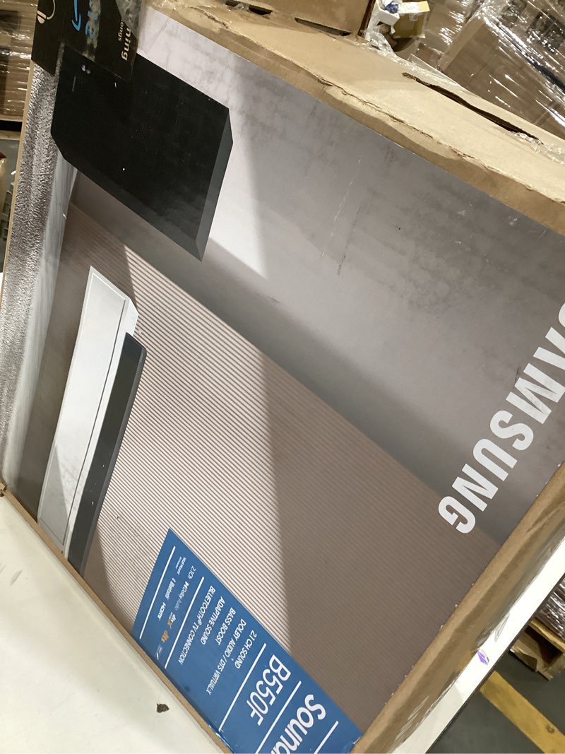 Condition photo showing As Is for Samsung B-Series Soundbar HW-B550F 2.1 ch DTS Virtual:X Soundbar with Subwoofer (2025 Model) Voice Enhance Mode, Bass Boost, Adaptive Sound HW-B550F Soundbar