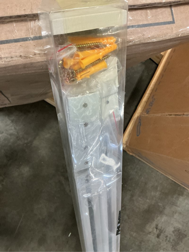Condition photo showing Good Condition for ceiling curtain track ceiling mounted curtain rail for curtains, drapes, and room dividers ceiling or wall mount curtain track room divider-sliding curtain rail for living room (white, 3m) 3m white