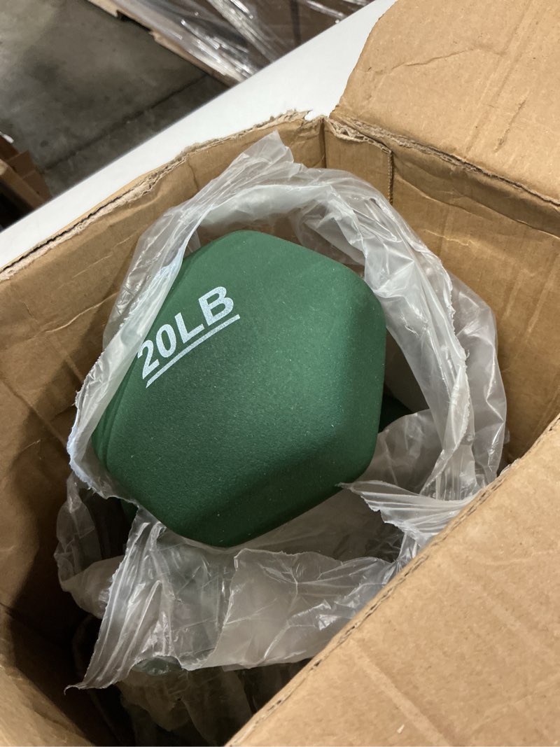 Condition photo showing Good Condition for Amazon Basics Neoprene Dumbbell Hand Weights for Exercise and Muscle Toning 20 Pound, Pair