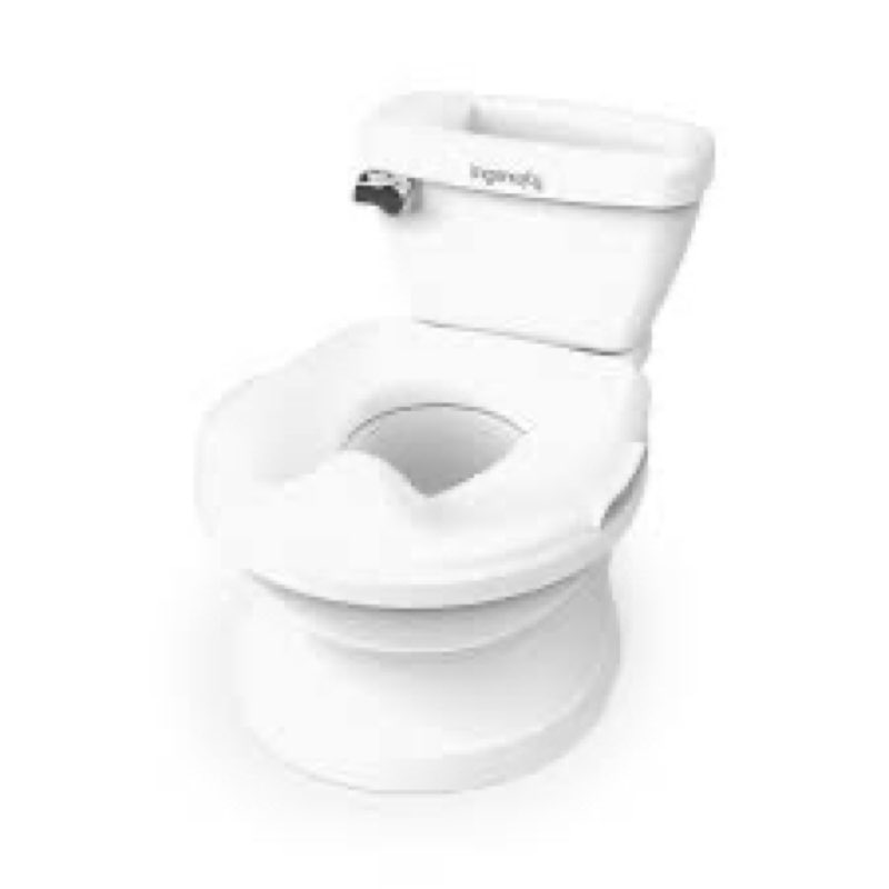 ingenuity my size potty pro 2-in-1 potty training toilet, floor potty with removable potty seat for 