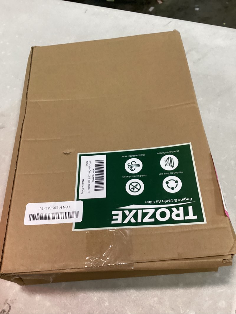 Condition photo showing New/Like New for 2pcs engine cabin air filter set for 2020-2025 gladiator, 2018-2025 wrangler, replacement for cf12450 ca12373 cf12450-ca12373