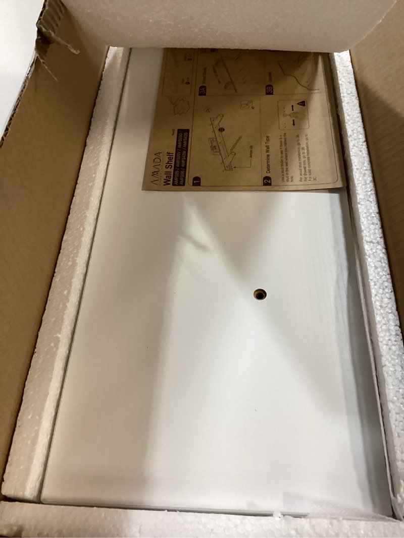 Condition photo showing Good Condition for AMADA HOMEFURNISHING Floating Shelves Large, 24 x 7 Inch Wall Shelves for Bathroom, Bedroom, Kitchen