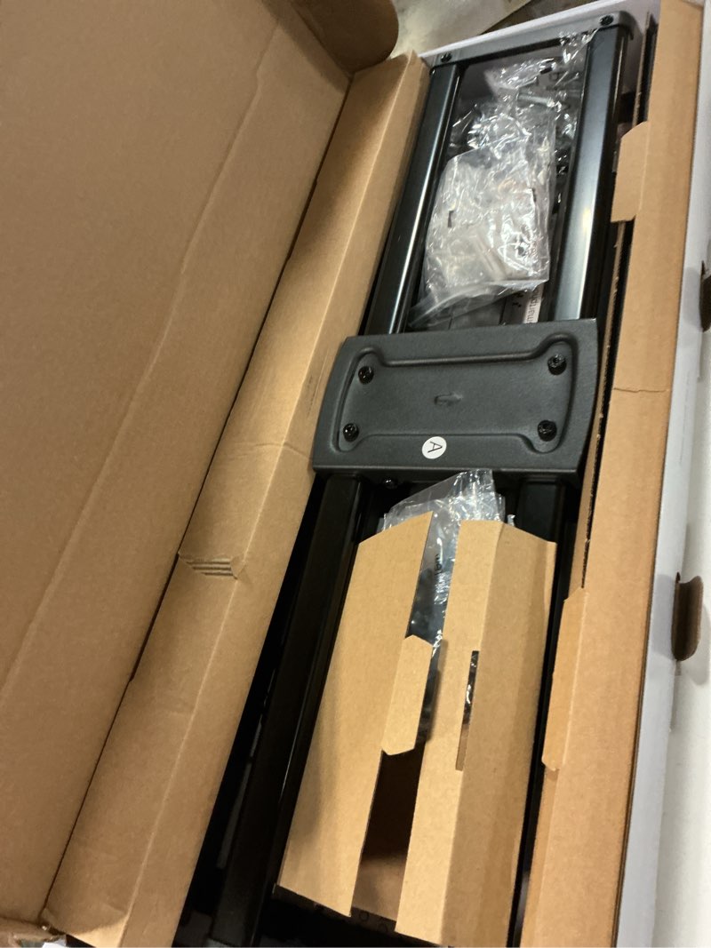 Condition photo showing As Is for onn. full motion tv wall mount for 50" to 86" tvs, up to 15° tilting