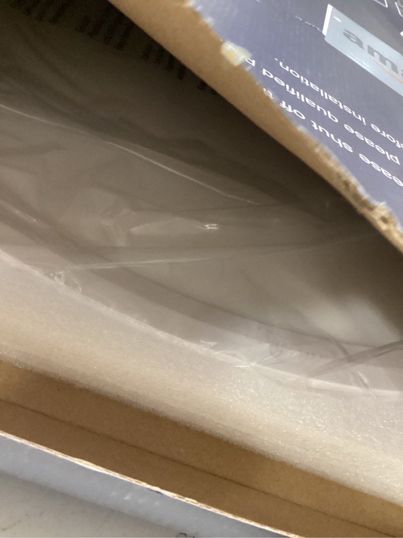 Condition photo showing Good Condition for 24 inch large led flush mount ceiling light fixture, ultra thin, dimmable, 3000k/4500k/6000k, 48w, 4800lm, modern, white, for bedroom, kitchen, dining room, living room, home office, laundry room white 24 inch