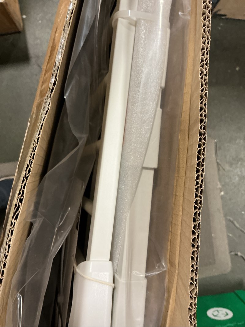 Condition photo showing New/Like New for BABELIO 29-55 Inch Extra Wide Baby/Dog Gate, PressGuard P7, Metal Auto Close, Pressure Mounted Pet Door for Doorways, NO Need Tools and Drilling, with Wall Cups, White White 30"Tall 29"-55" Wide