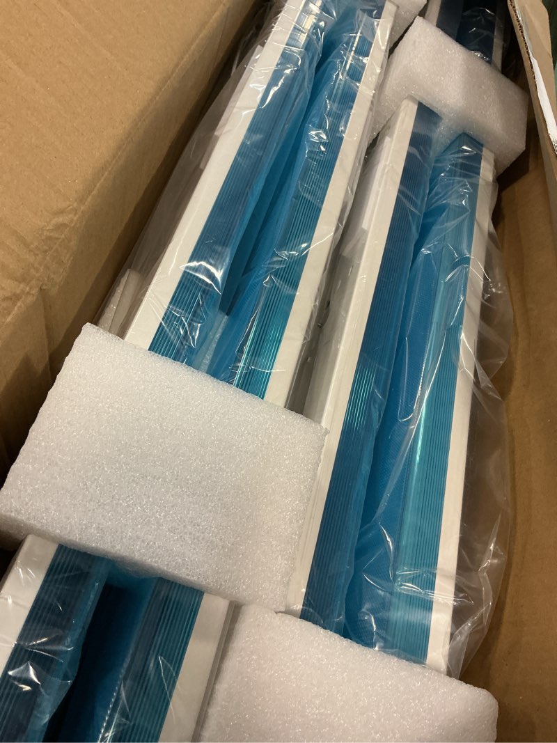 Condition photo showing Good Condition for 4ft led wraparound light 75w/65w/55w, 8250lm/7150lm/6050lm, 3000k/4000k/5000k 4 foot led wrap light fixture, flush mount for garage workshop, fluorescent light replacement office, etl 4 pack 4ft 4pack