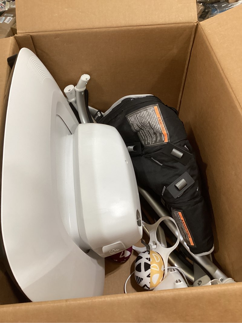 Condition photo showing As Is for stokke clikk high chair, cloud grey - all-in-one high chair with tray + harness - light, durable & travel friendly - ergonomic with adjustable features - best for 6-36 months or up to 33 lbs