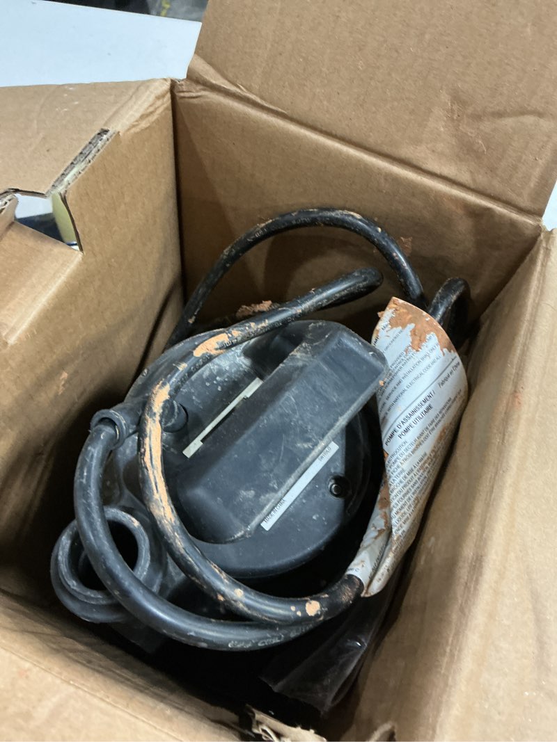 Condition photo showing As Is for Utilitech 0.167-HP Thermoplastic Submersible Utility Pump