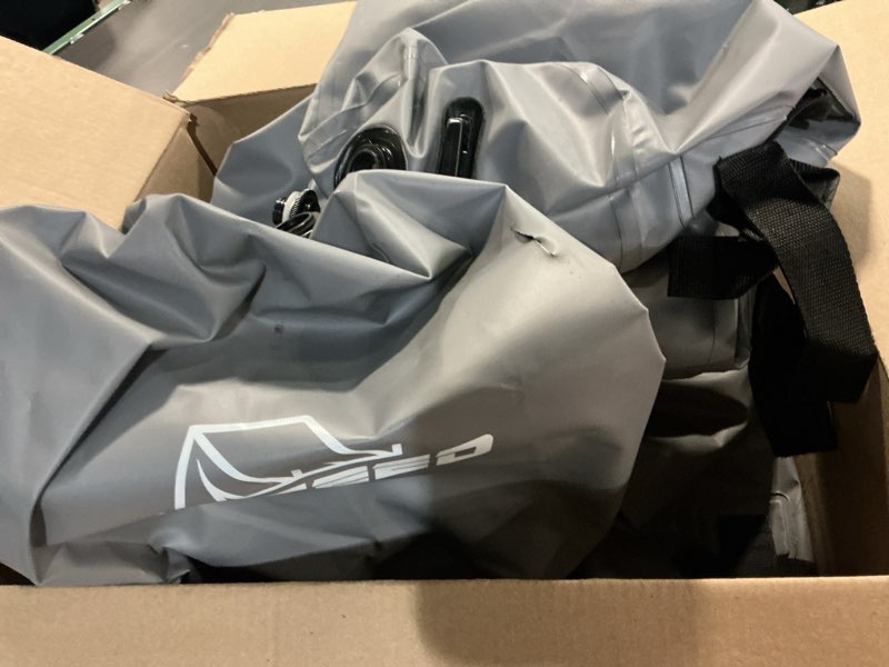 Condition photo showing As Is for canopy water weight bag,88 lbs water tent weights set of 4 leg weights for pop up canopy,canopies,tent,gazebo,gray 88 lbs-4pcs gray