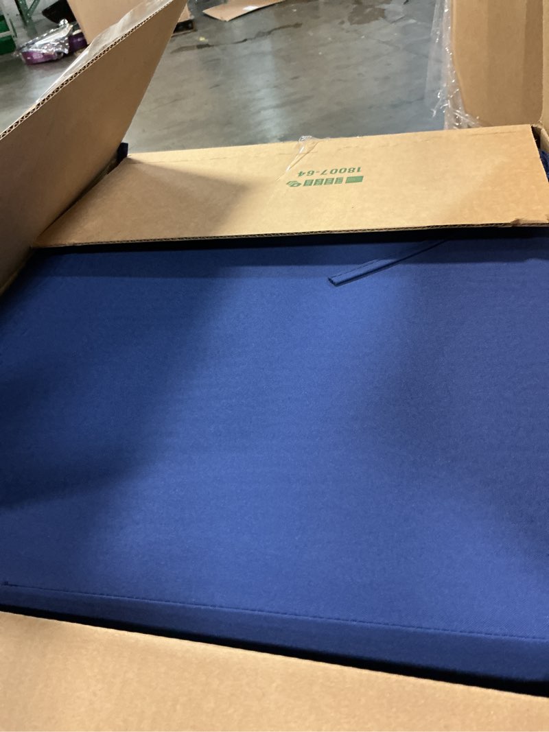Condition photo showing Good Condition for leinuosen 3 pcs outdoor chair cushions set 44 x 19 inch loveseat tufted waterproof patio furniture love seat pad cushion for square settee indoor sofa wicker couch bench(navy blue)