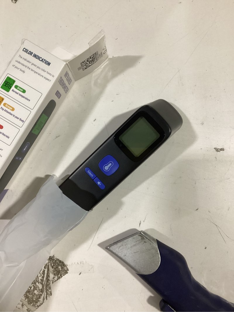 Condition photo showing Good Condition for No-Touch Forehead Thermometer for Adults, Infrared Digital Baby Thermometer for Kids, Accurate Reading with Large Display, Mute Mode, Memory Recall, Fever Alarm Black