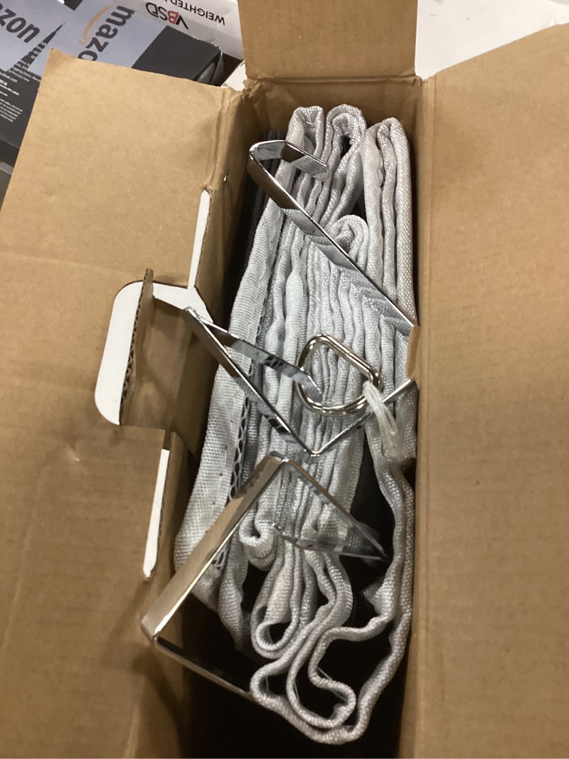 Condition photo showing Good Condition for ULG 1 Pack Over Door Organizer with 5 Large Pockets 10 Mesh Side Pockets, 44 lbs Weight Capacity Hanging Storage Organizer with Clear Window Kids Toys, Shoes, Diapers, Dark Grey, 5 Layers Dark Grey 1 Pack