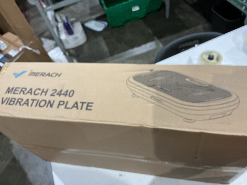 Condition photo showing New/Like New for merach vibration plate exercise machine, vibration plate 440 lbs capacity, bluetooth and silicone pedal, stimulate deep fat, vibration plate for lymphatic drainage, vibrating for weight loss black
