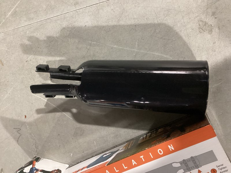 Condition photo showing Good Condition for leaf blower air booster attachment, universal 2x high-speed cyclone turbo nozzle, fits 2-4 inch round nozzles, airflow amplifier for lawn, yard, patio & snow cleaning (black)