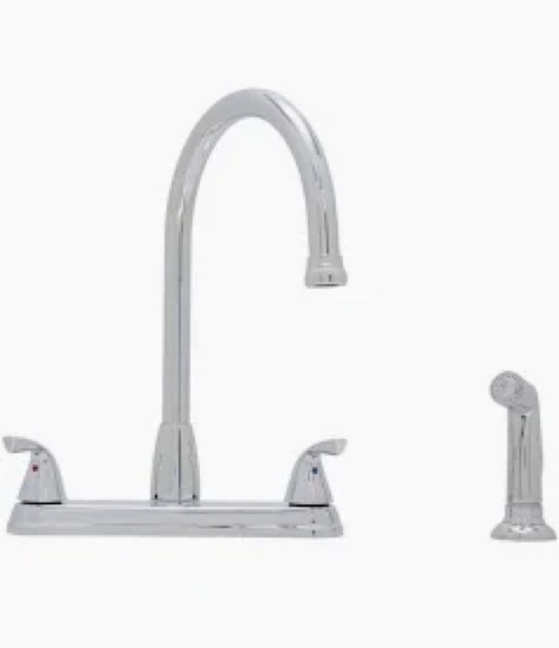 Project Source ?Everfield Stainless Steel 2-handle High-arc Kitchen Faucet