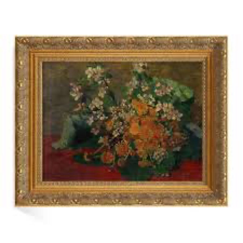 ornate frame for 16x24 canvas art prints oil paintings, 3” wide diy wood canvas frame for landscape portrait fine art, no backboard & cover, gold, open back picture frame for home office decor, gold 