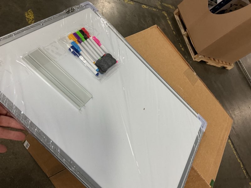 Condition photo showing As Is for white board list