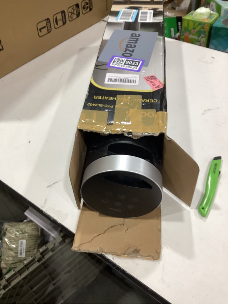 Condition photo showing Good Condition for Space Heater for Indoor Use with Remote - 70° Oscillating Tower Electric Heater, 24 Inchs, 12H Timer, 1500W Quiet PTC Ceramic Heating with Thermostat, Fast Safety Heat for Office, Home, Bedroom