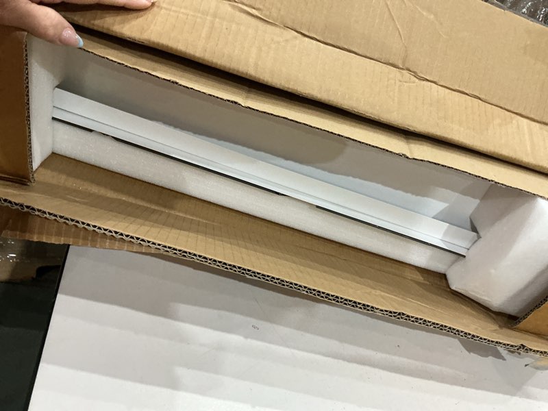 Condition photo showing Good Condition for bathroom medicine cabinet with beveled edge mirrored door 24 x 30 inch, recessed or surface mount, with adjustable glass shelves matt white 24x30 inch beveled edge mirror