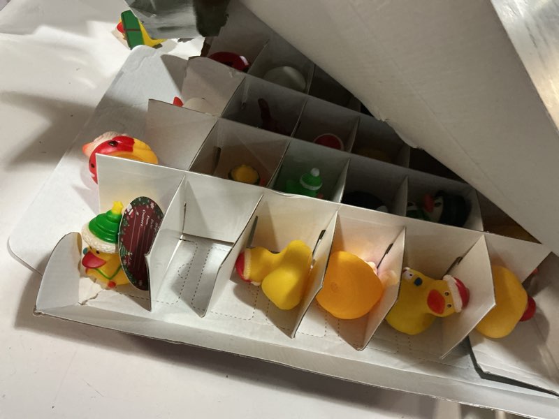 Condition photo showing Good Condition for rubber duck advent calendar 2026 – 24 day christmas countdown for kids | 24 unique duck bath toys – non-toxic rubber ducks with festive designs | stocking stuffers gift for toddlers ages 3-8