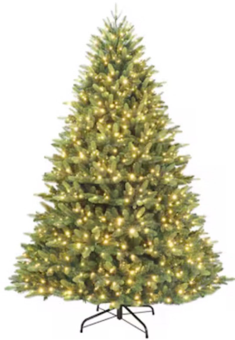 Holiday Living 7.5-ft Everett Grand Pre-lit Artificial Christmas Tree with Twinkling Color