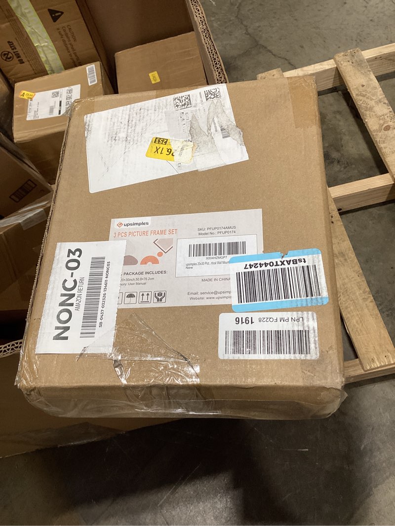 Condition photo showing Good Condition for upsimples 20x30 picture frame gold 3 pack, scratch-proof poster frames 20 x 30 for photo gallery - slide-in strips, horizontal or vertical wall mounting gold 20x30