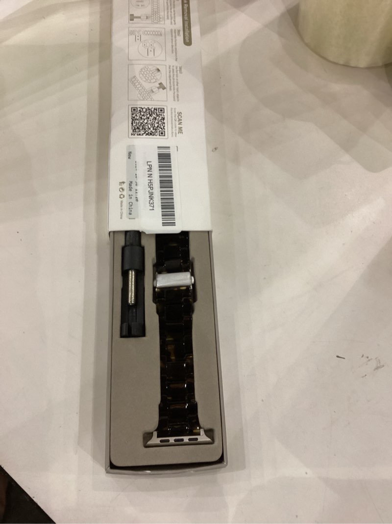 v-moro resin bands compatible with apple watch series 11/10/9/8 band 46mm/45mm/44mm starlight buckle