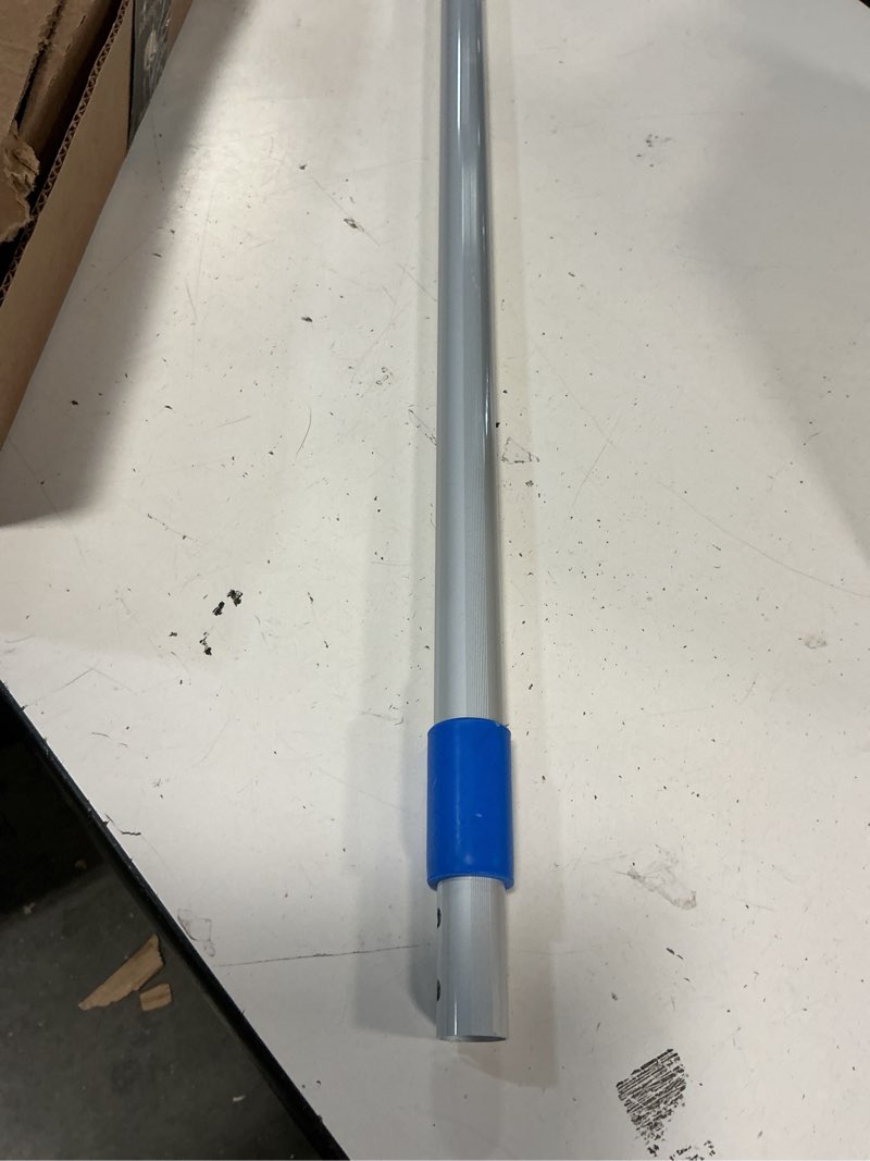 Condition photo showing As Is for carlisle foodservice products telescopic mop handle for flat head mops for floor cleaning, home, kitchen, restaurants, office, and janitorial use, aluminum, 43 - 70 inches, silver 1