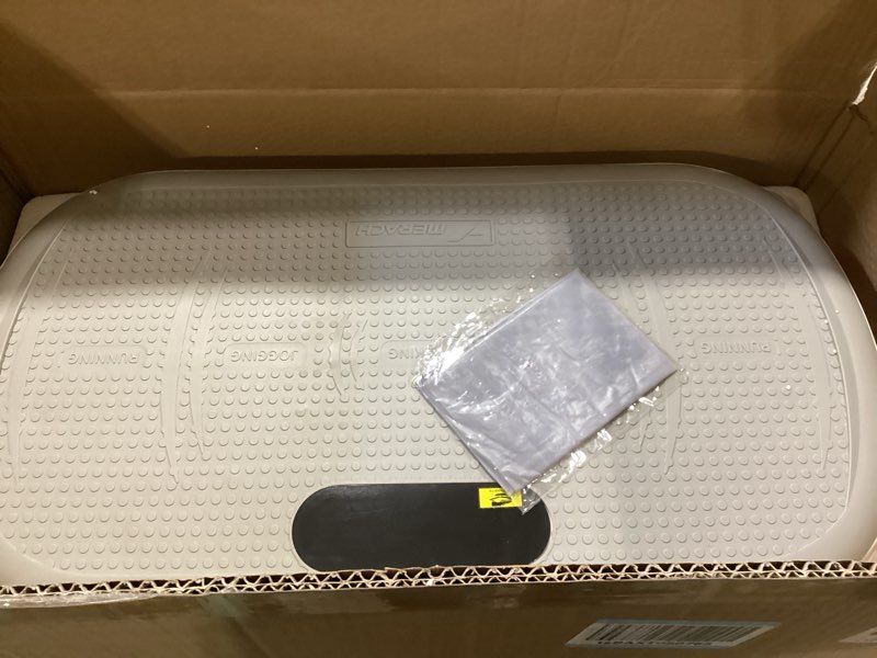 Condition photo showing Good Condition for merach vibration plate exercise machine, vibration plate 440 lbs capacity, bluetooth and silicone pedal, stimulate deep fat, vibration plate for lymphatic drainage, vibrating for weight loss white