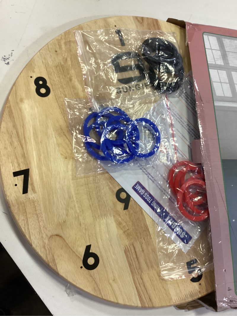 Condition photo showing Good Condition for SUNGIFT Hook Ring Toss Game for Adults & Kids - Yard Hooky Ring Tossing Games - Hookie Wall Game Indoor & Outdoor Family Fun - Home, Party, Office, Camping & Backyard Games Giant 20"